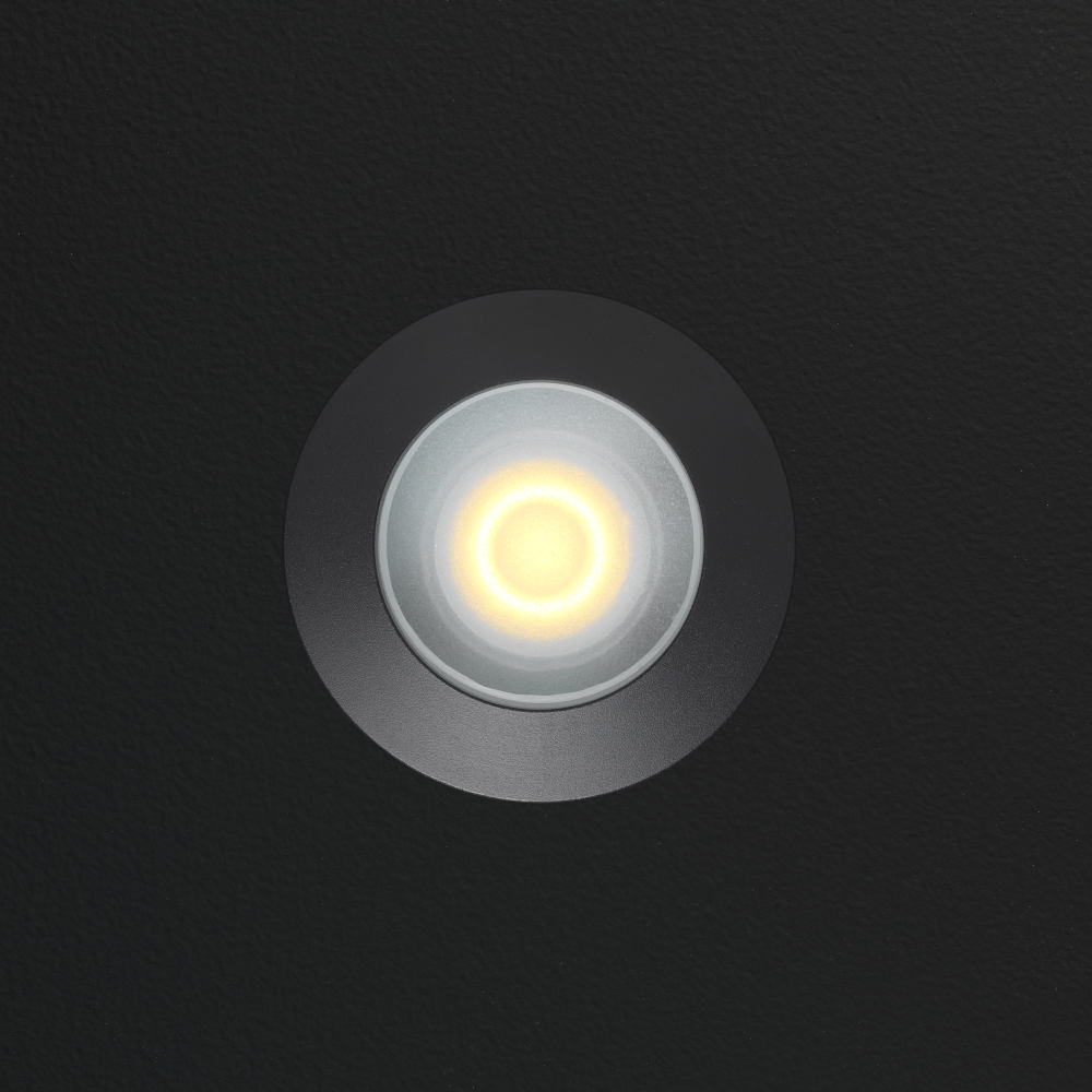 Cree LED recessed spotlight veranda Burgos black los | warm white | 3 watt