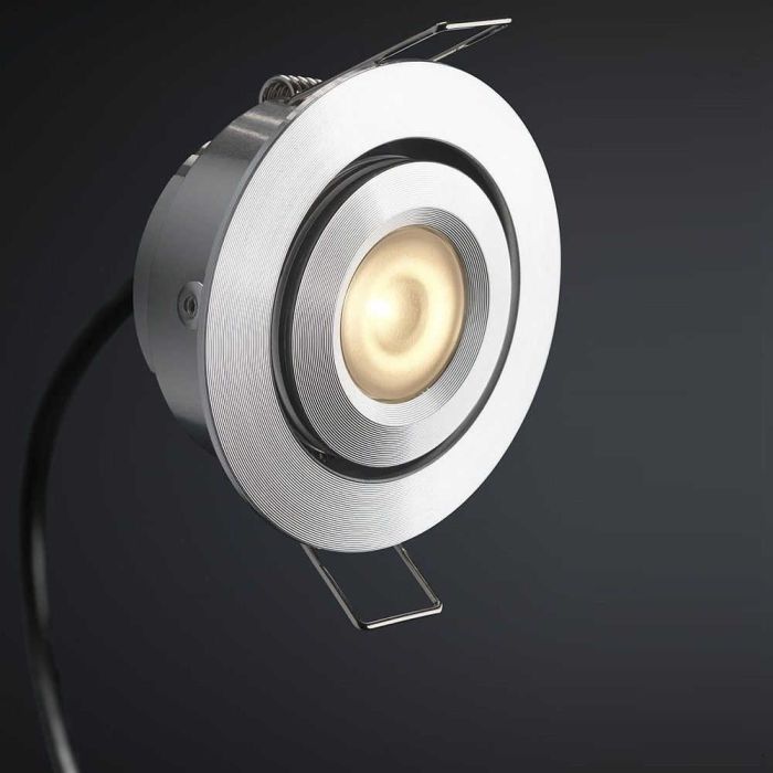 Creelux LED inbouwspot, warmwit, 3 watt, dimbaar, kantelbaar