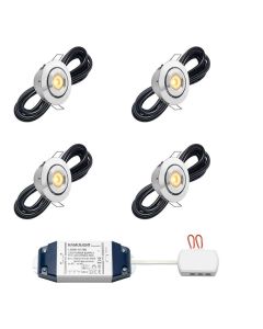 Cree LED recessed spotlight Toledo bas | tiltable | warm white | set of 4, 6, 8, 10 or 12 pieces