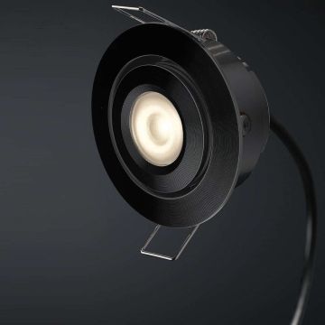 Cree LED recessed spotlight veranda Toledo black los | tiltable | warm white | 3 watt