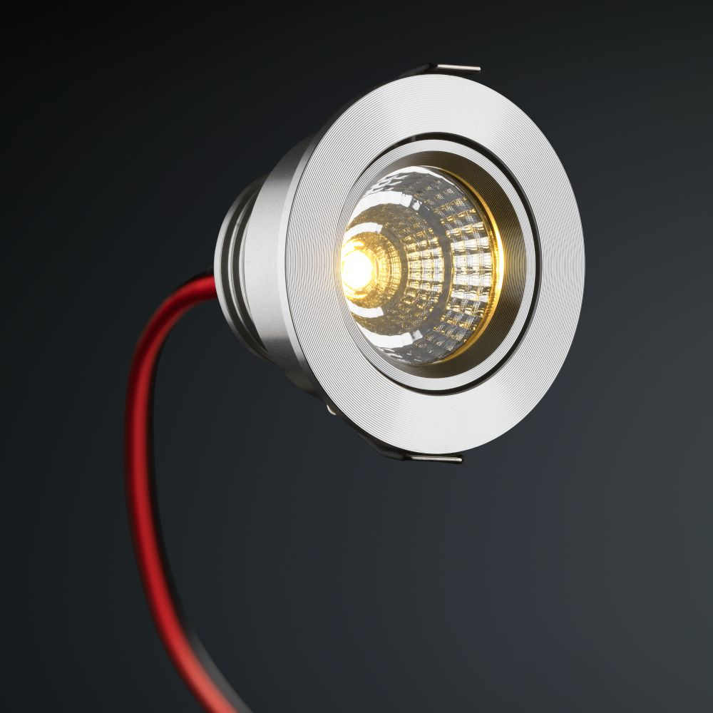 Sharp LED recessed spotlight Granada | warm white | 4 watt | dimmable | tiltable | different colours