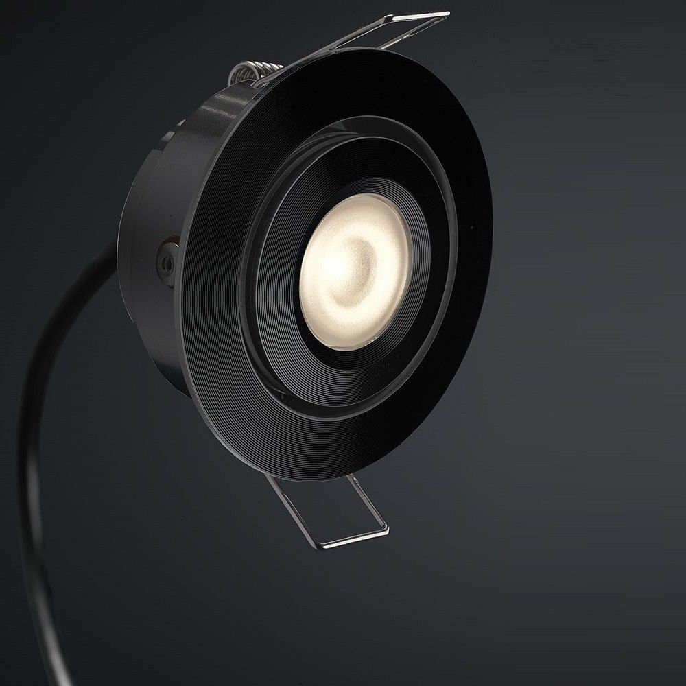 Cree LED inbouwspot Toledo zwart in | warmwit | 3 watt | dimbaar | kantelbaar